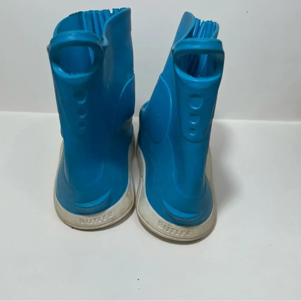 Butler Blue Rubber Rain Boots